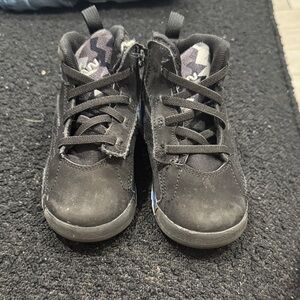 Kids Jordan Black High-Top Sneakers